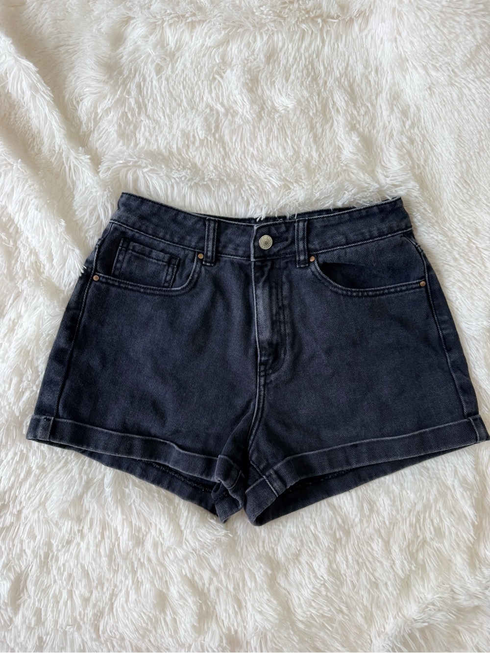 Pacsun High-Rise Black Denim Women's Shorts